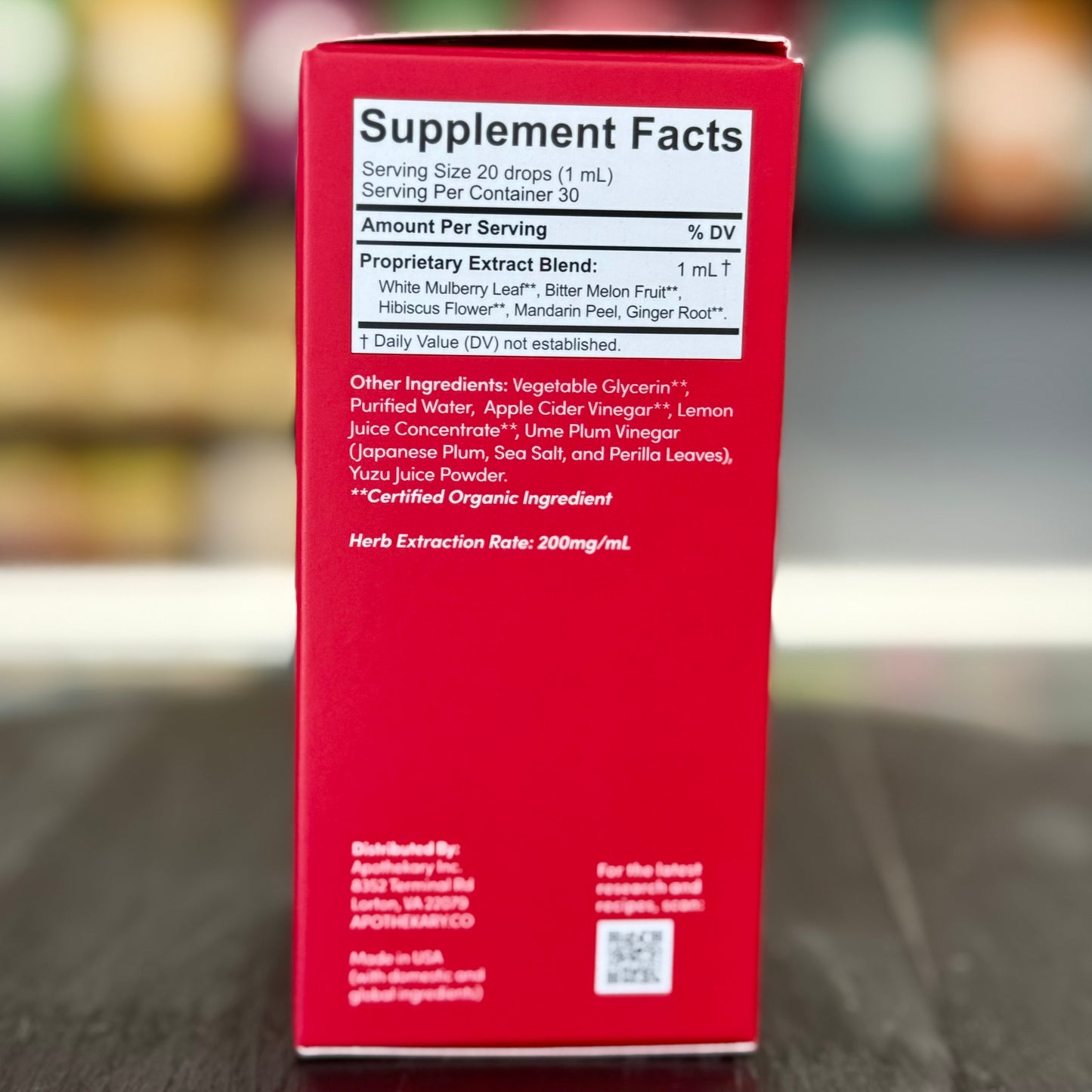 Apothekary Sugar Kick Herbal Tincture