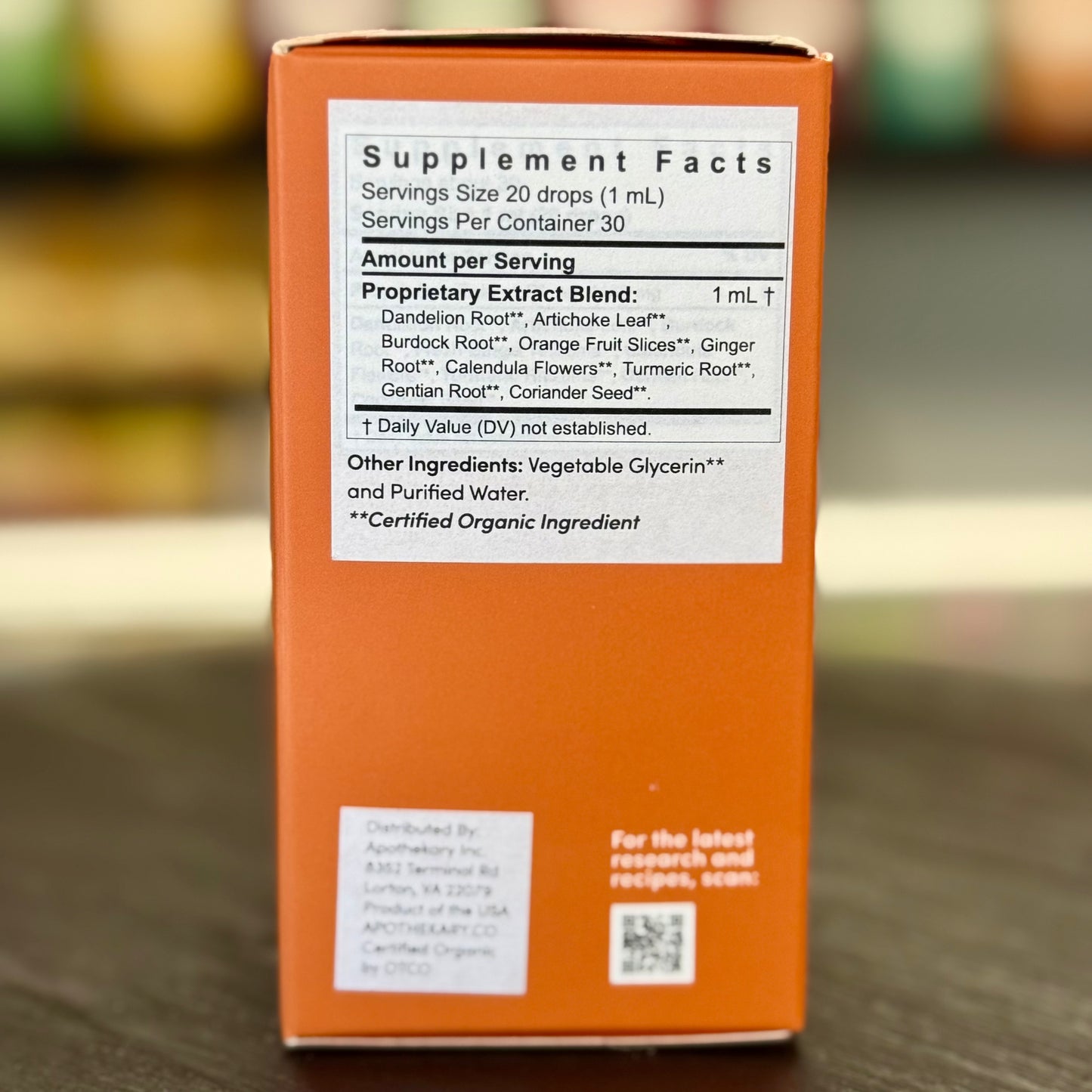 Apothékary Never Been Bitter Tincture