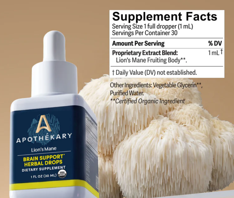 Apothékary Lion Mane Tincture